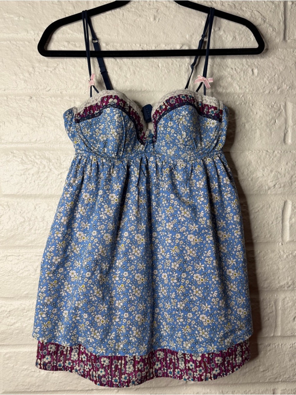 Liberty Of London For Target Floral Y2K Mini Slip Dress   Women's Size L